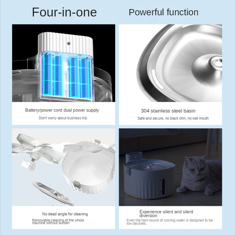 Automatic Pet Water Dispenser for Fresh, Quiet Hydration