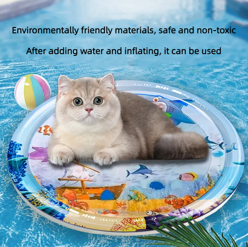 Water Play Cooling Mat for Cats & Dogs Summer Fun