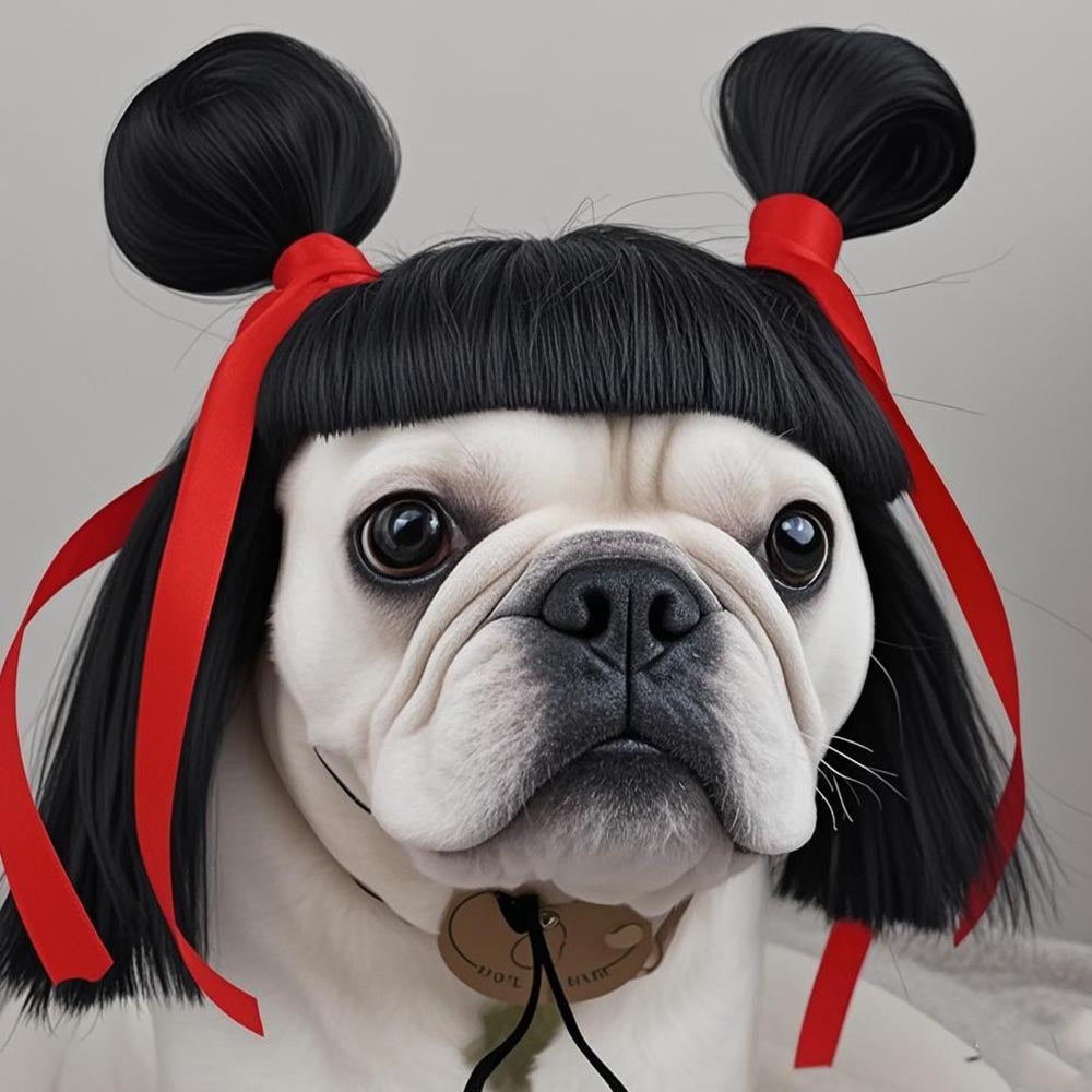 Pet Wig for Dogs: Instant Halloween Character Look