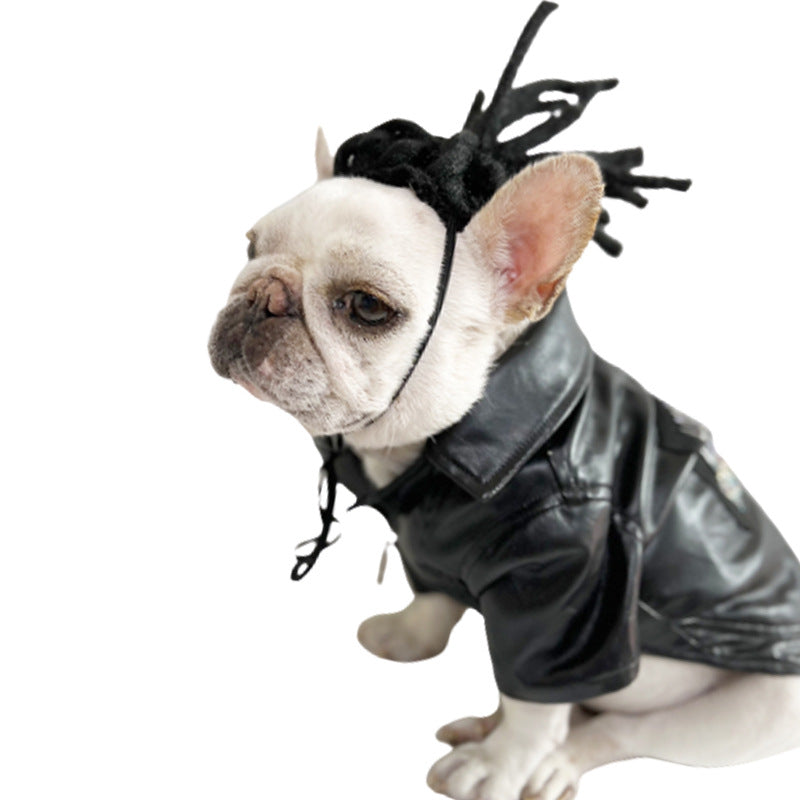 Dog Wig Set for Funny Photos and Playful Costume Dress-Up