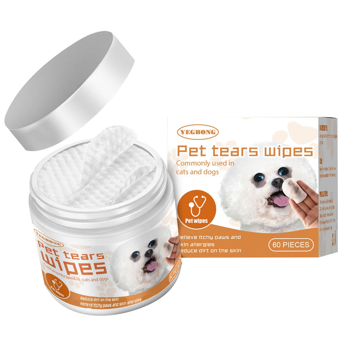 Pet Eye Wipes for Dogs & Cats, Tear-Stain Cleaning
