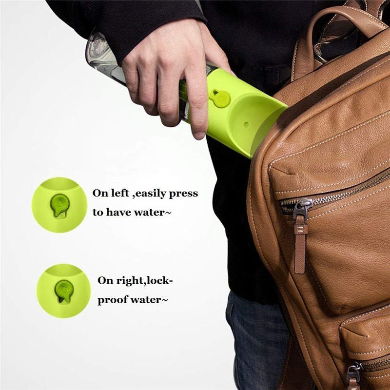 Portable Pet Water Bottle with Leak-Proof Travel Bowl