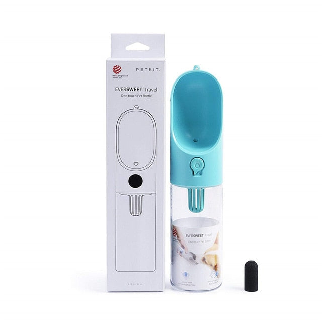 Portable Pet Water Bottle with Leak-Proof Travel Bowl