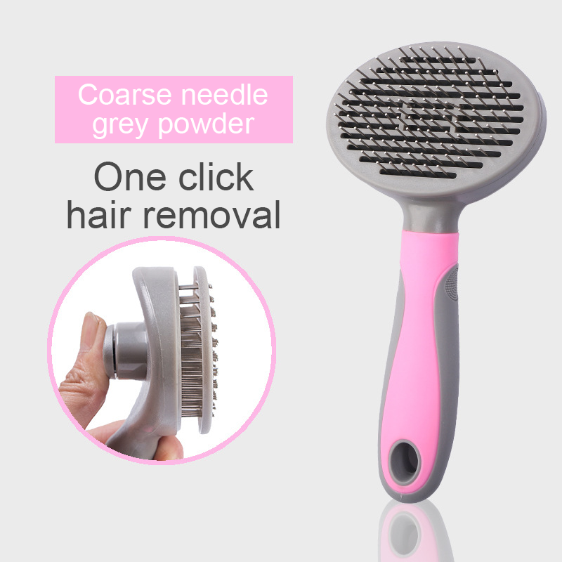 Self-Cleaning Slicker Brush for Dogs & Cats Shedding