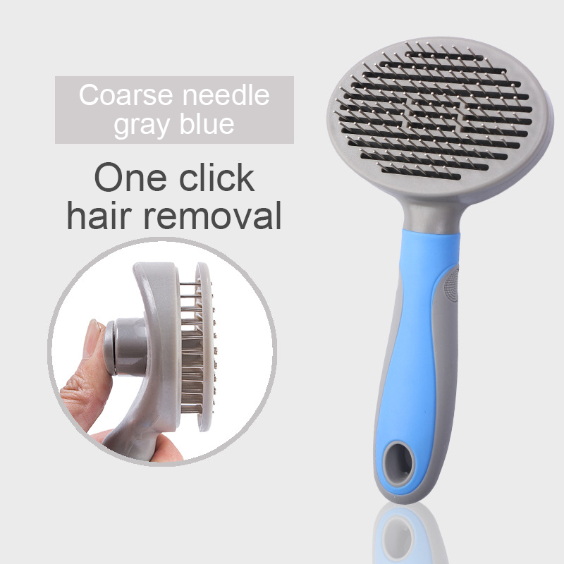 Self-Cleaning Slicker Brush for Dogs & Cats Shedding