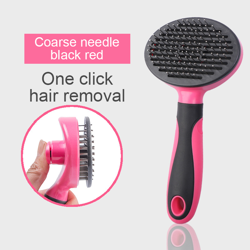 Self-Cleaning Slicker Brush for Dogs & Cats Shedding