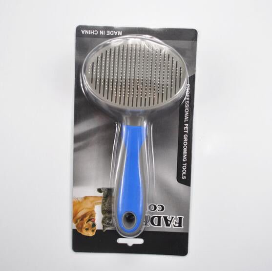 Self-Cleaning Slicker Brush for Dogs & Cats Shedding