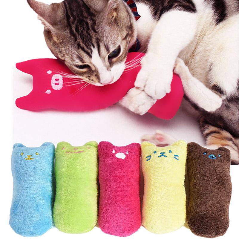Catnip Plush Cat Toys for Teeth Grinding and Chewing