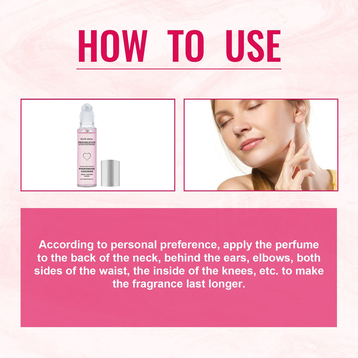 Portable Pheromone Cologne Roll-On for Lasting Scent