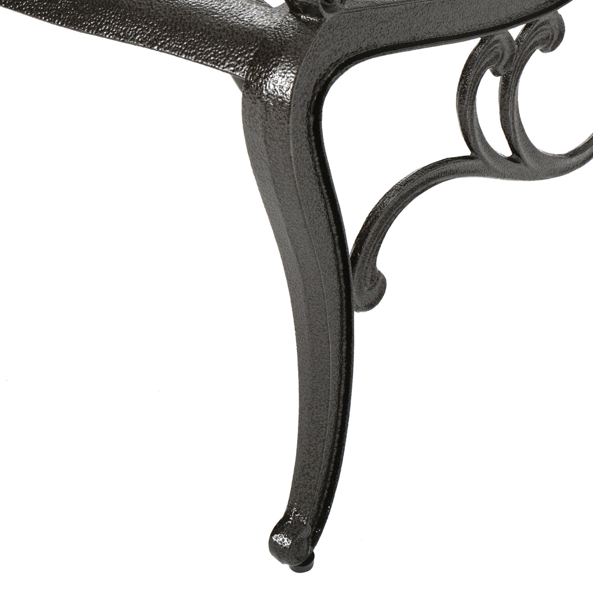 Cast Aluminum Patio Armchairs Set of 2, Antique Bronze