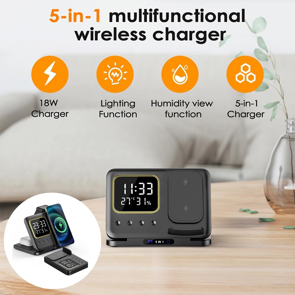 Wireless Charging Stand for iPhone and Apple Watch