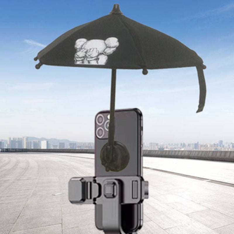 Phone Sun Shade Umbrella Stand for Car & Outdoor Use