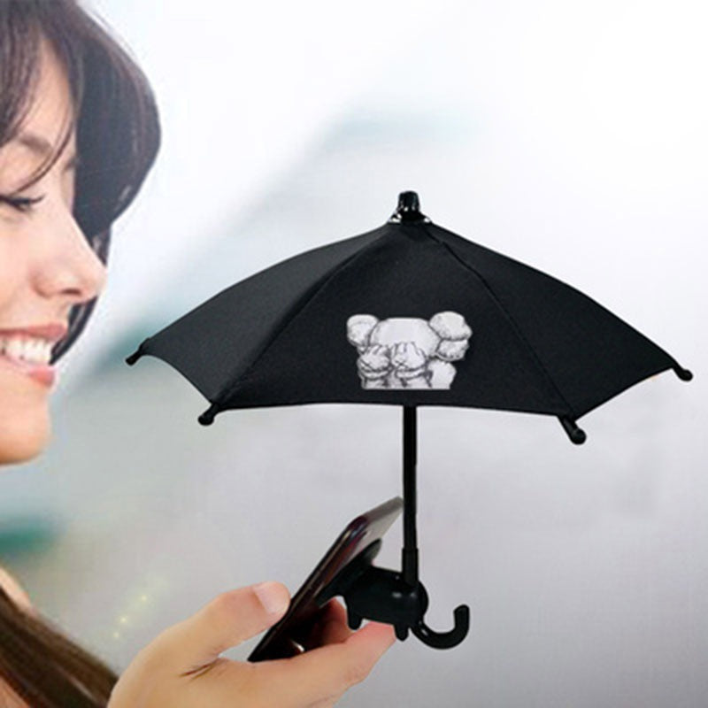 Phone Sun Shade Umbrella Stand for Car & Outdoor Use