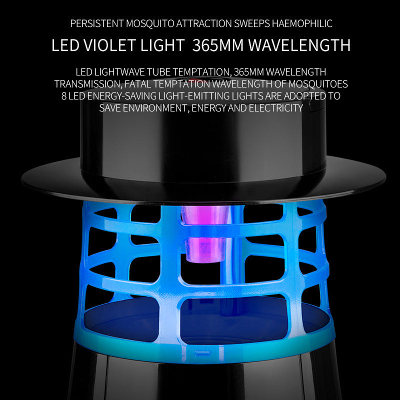 Indoor Mosquito Killer Lamp, 365nm Violet Light Trap