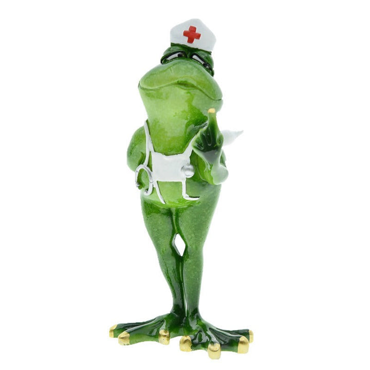 Cowboy Frog Resin Ornament - Quirky Western Figurine