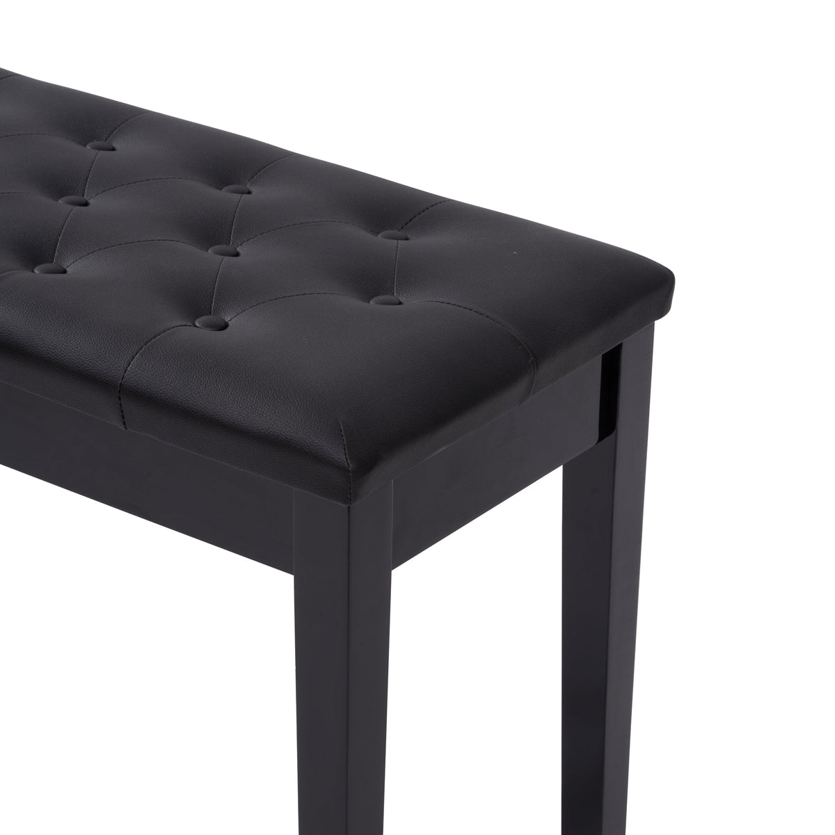 Piano Bench with Hidden Music Storage and Duet Seat