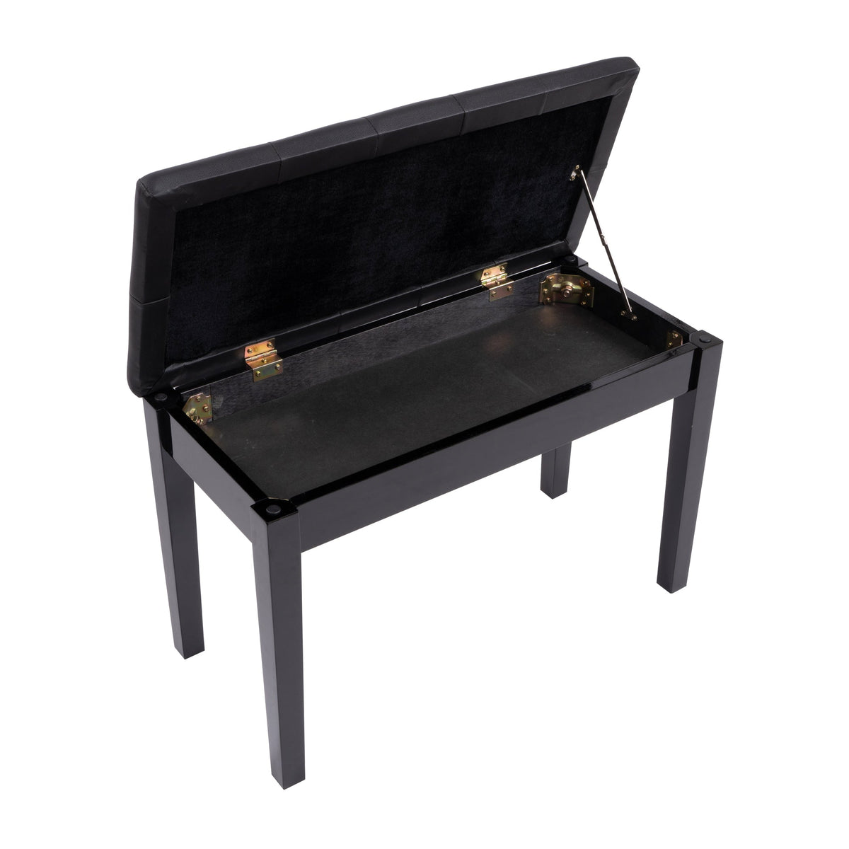 Piano Bench with Hidden Music Storage and Duet Seat