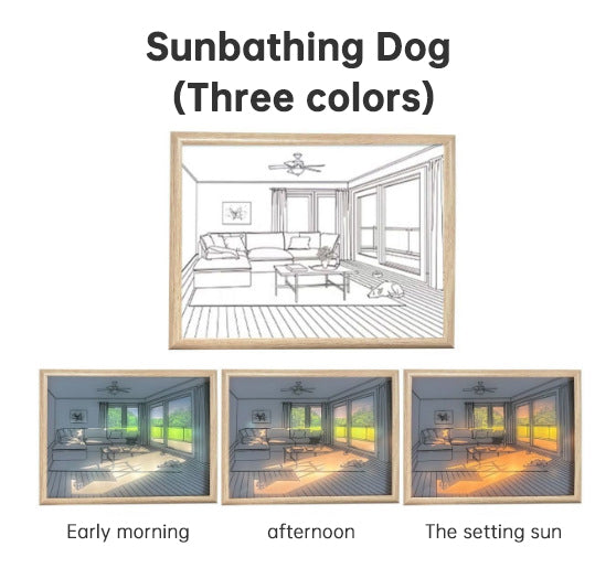 Wooden Picture Frame Light for Ambient Home Decor