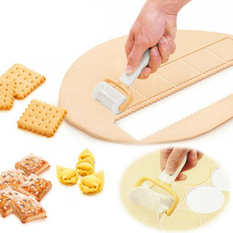 Rolling Pastry Cutter Set: Lattice, Scalloped & Circle