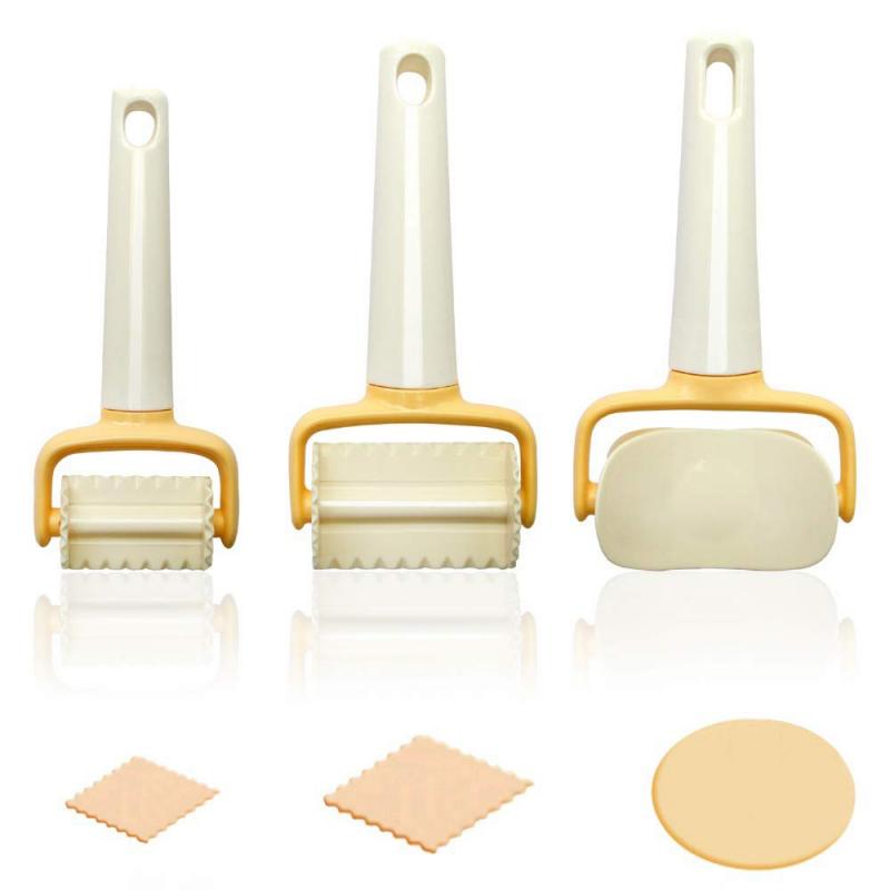 Rolling Pastry Cutter Set: Lattice, Scalloped & Circle