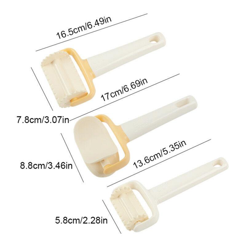 Rolling Pastry Cutter Set: Lattice, Scalloped & Circle