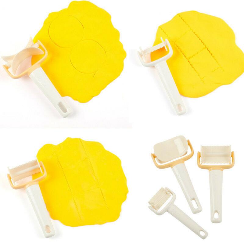 Rolling Pastry Cutter Set: Lattice, Scalloped & Circle