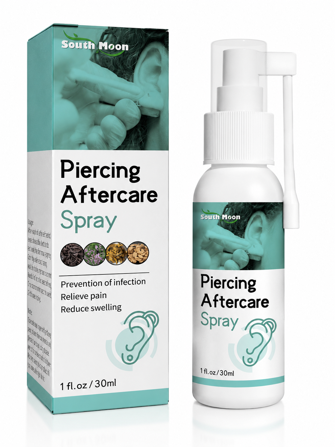 Piercing Aftercare Spray — Prevent Infection & Soothe Pain