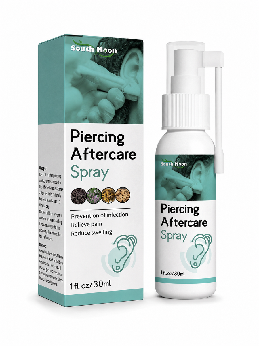 Piercing Aftercare Spray — Prevent Infection & Soothe Pain