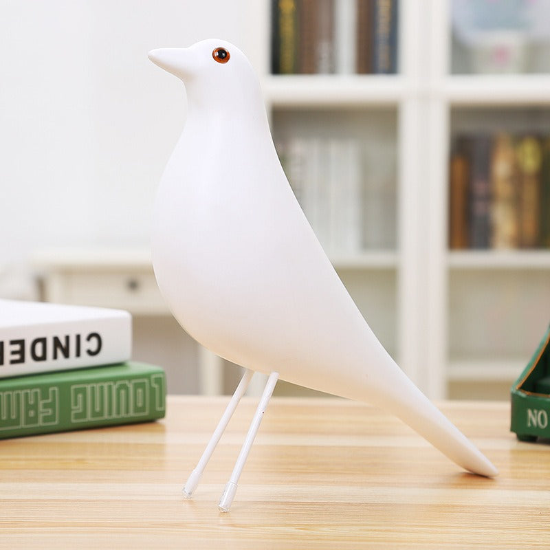 Minimalist Pigeon Sculpture for Modern Shelf Decor