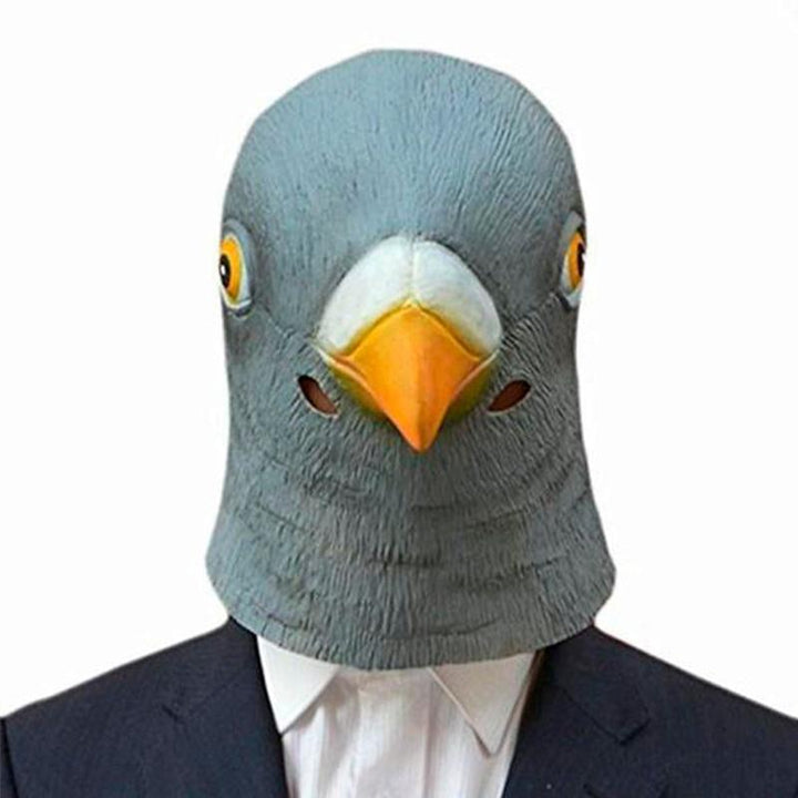 Pigeon Head Mask 3D Latex Halloween Costume Accessory