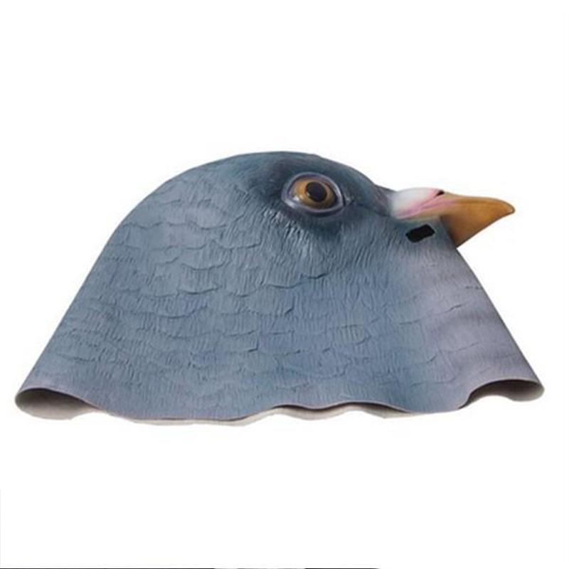 Pigeon Head Mask 3D Latex Halloween Costume Accessory