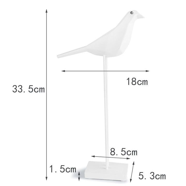 Pigeon Resin Ornament | Minimalist Tabletop Decor