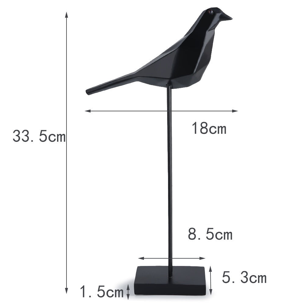 Pigeon Resin Ornament | Minimalist Tabletop Decor