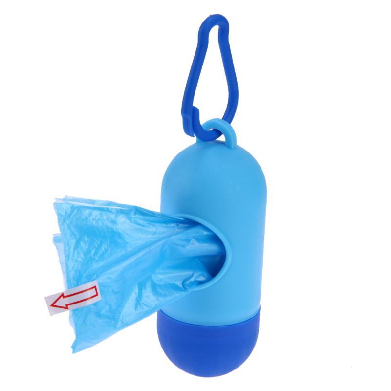Dog Poop Bag Dispenser, Clip-On Pill Shape for Walks