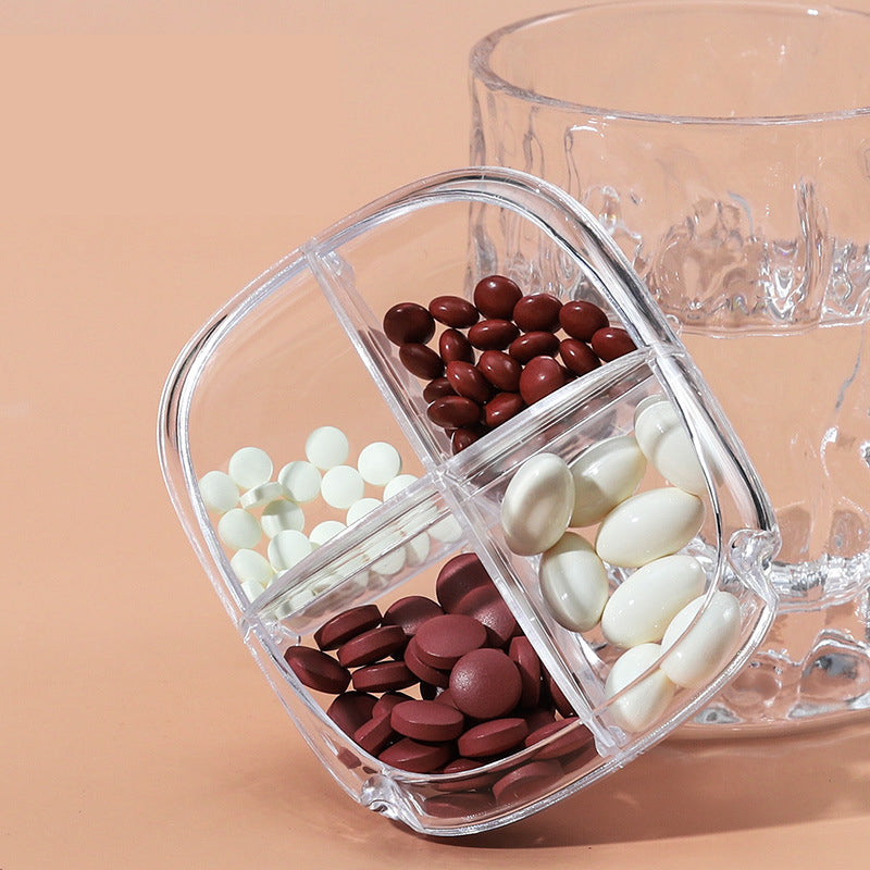 Portable Pill Box Organizer for Travel and Daily Use