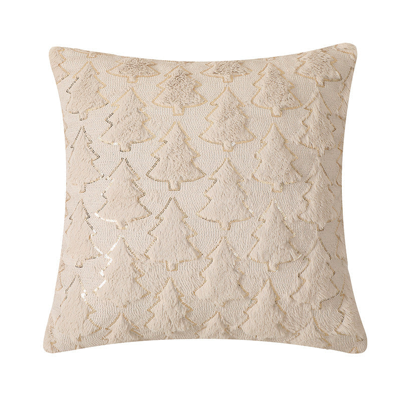 Christmas Tree Pillow Cover - Cozy Festive Décor