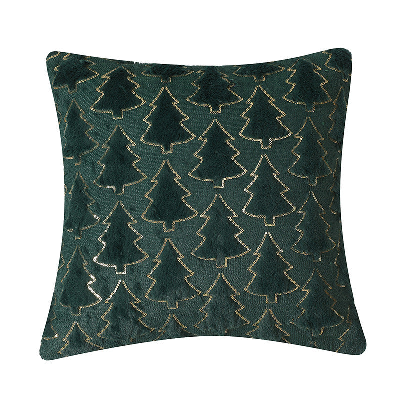 Christmas Tree Pillow Cover - Cozy Festive Décor