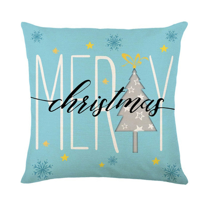 Christmas Cushion Cover Colorful Holiday Sofa Decor
