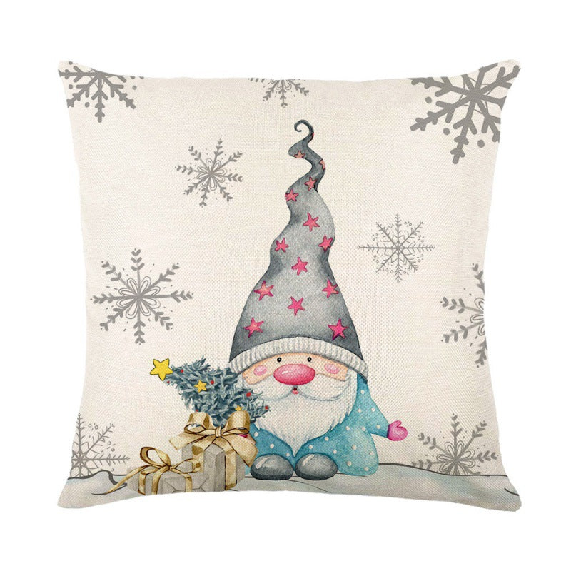 Christmas Cushion Cover Colorful Holiday Sofa Decor