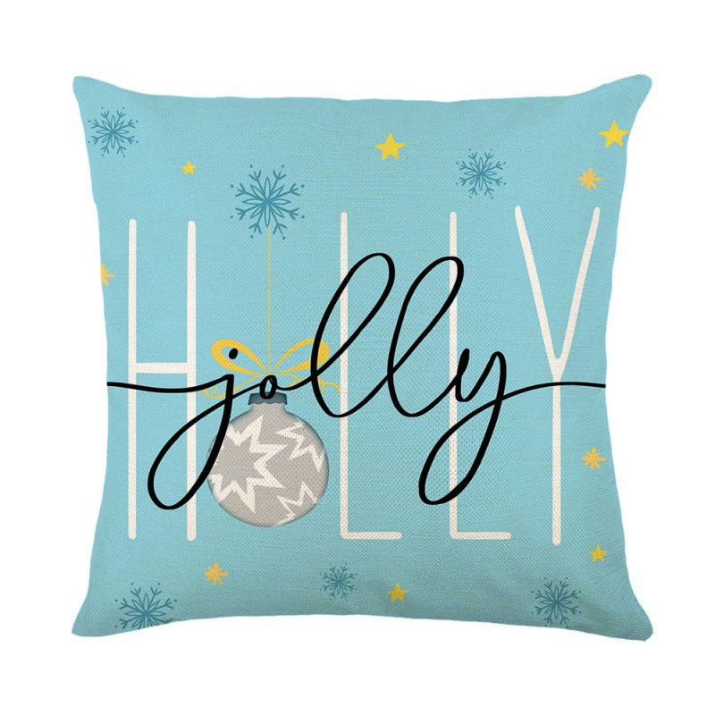 Christmas Cushion Cover Colorful Holiday Sofa Decor