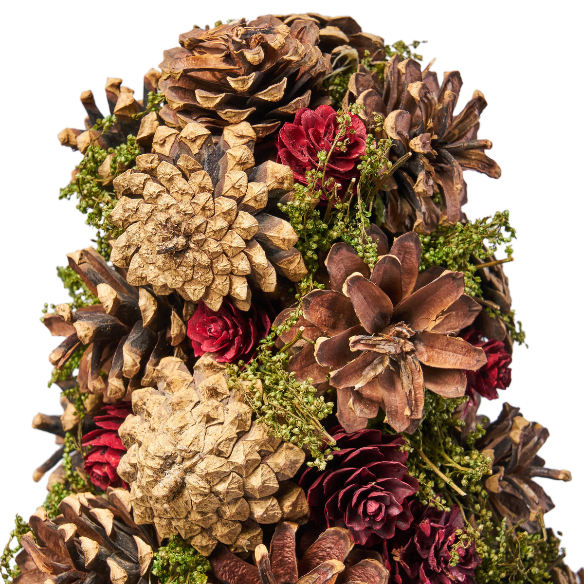 Pine Cone Tabletop Tree for Rustic Holiday Table Decor