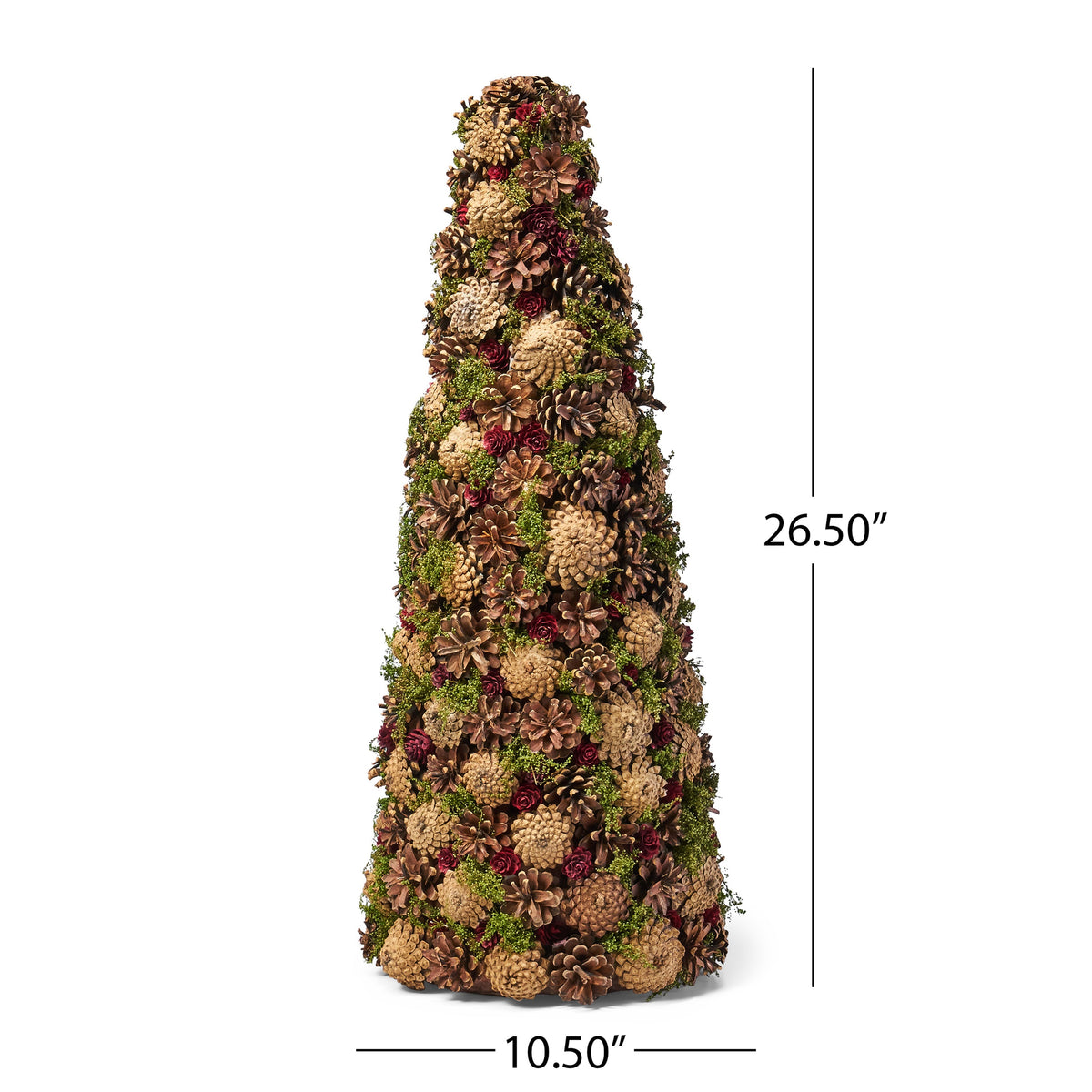 Pine Cone Tabletop Tree for Rustic Holiday Table Decor