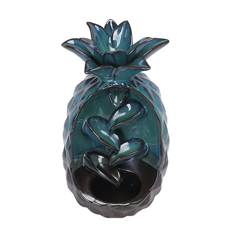 Pineapple Backflow Incense Burner for Relaxing Ambiance