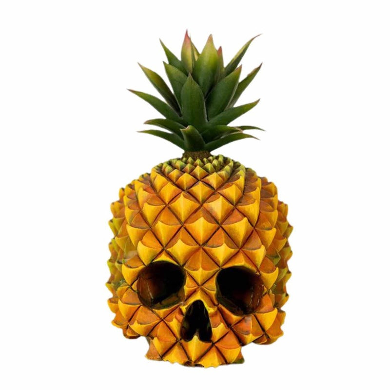 Pineapple Skull Halloween Decoration With Tropical Charm