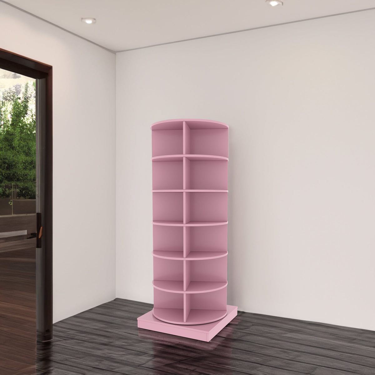 360 Rotating Shoe Cabinet with 6 Layers for Entryways