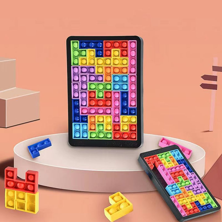 Tetris Bubble Puzzle Toy for Screen-Free Creative Learning