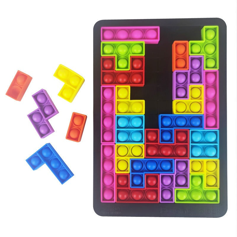 Tetris Bubble Puzzle Toy for Screen-Free Creative Learning
