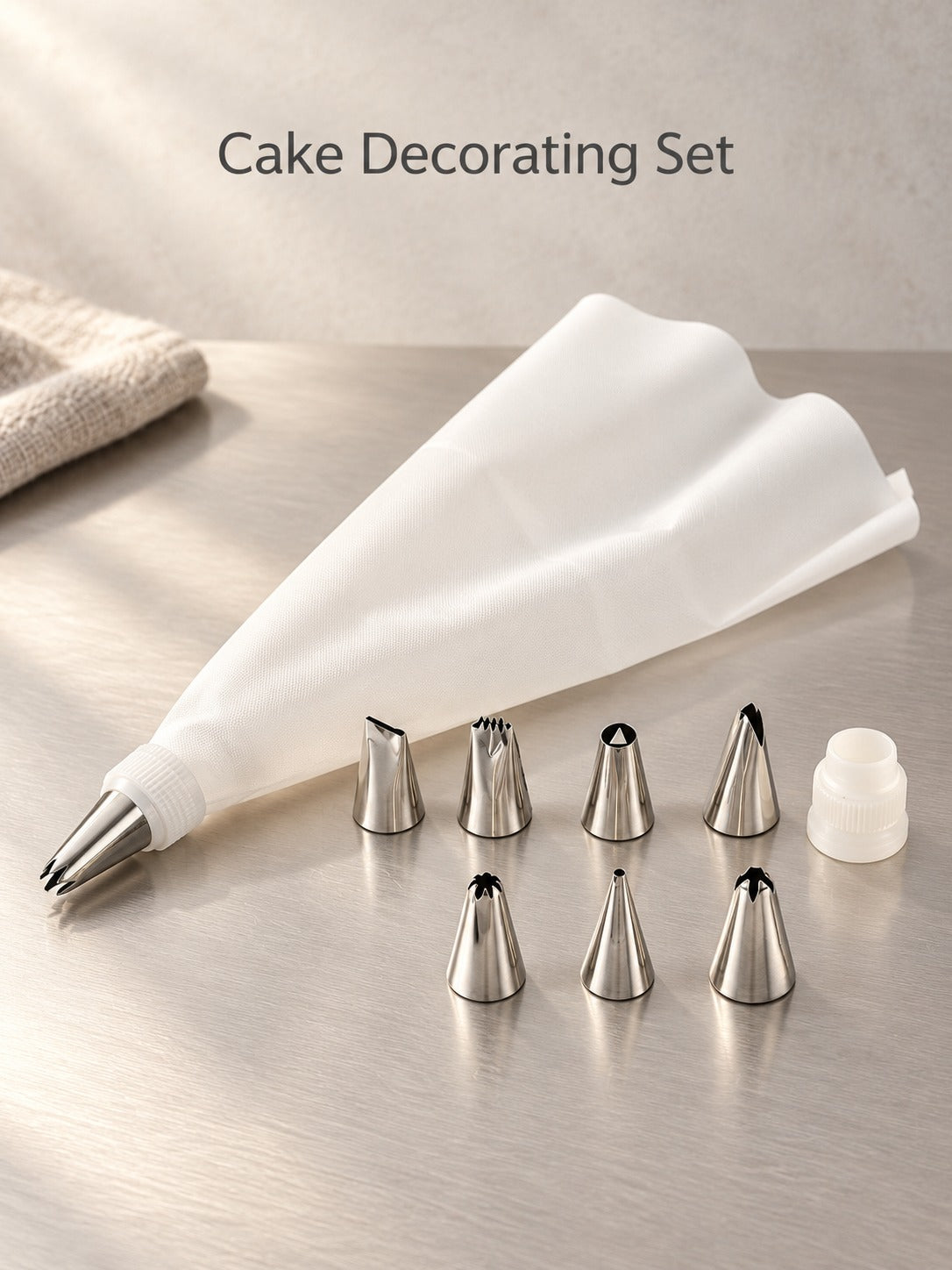 Piping Nozzle Set: 430 Stainless Steel Cake Decorating Tips