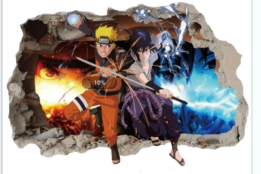 Luffy Wall Stickers for Kids Room: 3D Anime Wall Decals