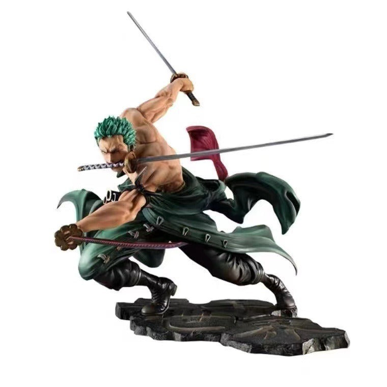 Anime Collectible Figure: Three-Sword Solon Display